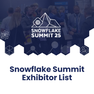 Snowflake Summit Exhibitor List