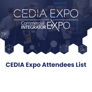 CEDIA Expo Attendees List