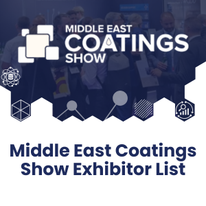 Middle East Coatings Show Exhibitor List